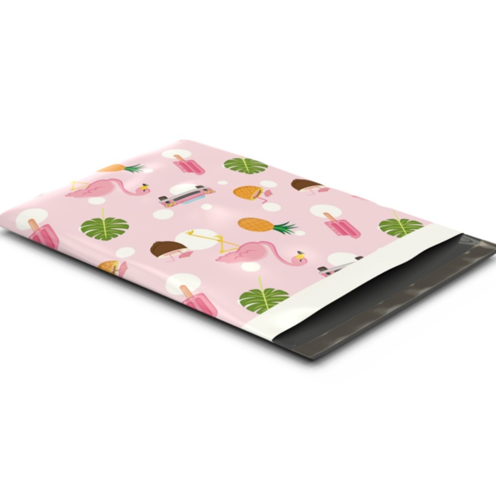 25 10X13 Flamingo Leaf Mailers CLEARANCE - Picture 8 of 8